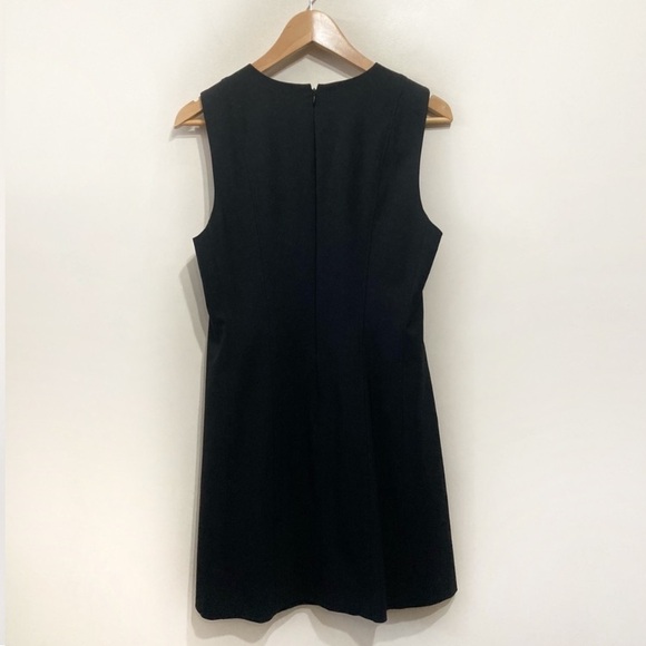 Theory Helaina Classic Dress Black Wool Size 8 Sleeveless - Picture 3 of 15